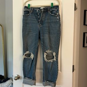 Abercrombie women’s the dad high rise curve love jeans